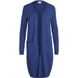 Vila Ril Long Knitted Cardigan - Mazarine Blue