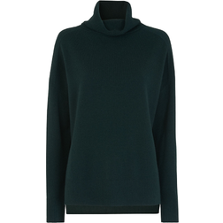 Whistles Cashmere Roll Neck Jumper - Dark Green