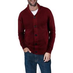 XRay Men's Shawl Collar Cardigan Burgundy Burgundy