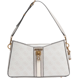 Guess Ginevra Logo Elite Shoulder Bag - Beige