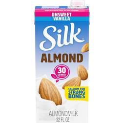 Silk Almondmilk Unsweetened Vanilla 32fl oz 1pack