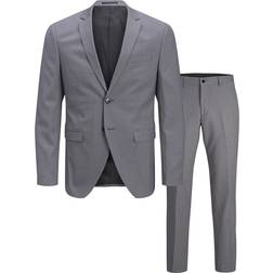 Jack & Jones Franco Slim Fit Suit - Grey/Light Grey Melange