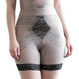 Rago High Waist Leg Shaper - Mocha/Black