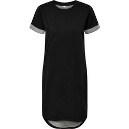 Only Short T-shirt Dress - Black