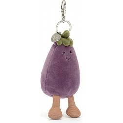 Jellycat Vivacious Aubergine Bag Charm 12cm