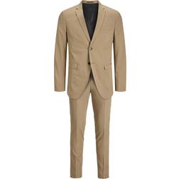 Jack & Jones Franco Slim Fit Suit - Beige/Petrified Oak