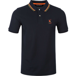 Psycho Bunny Mens Plano Pique Polo - Navy