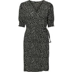 Pieces Tala Wrap Dress - Black