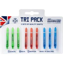 Harrows Tri Pack, 3 sæt Shafts Supergrip