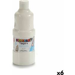 Pincello Tempera Weiß 400 Ml 6 Stück