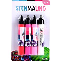 Stenmaling 30 ml 4-pak På lager i butik