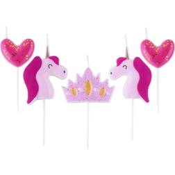 PME Prinsesse Unicorn kagelys Kagedekoration