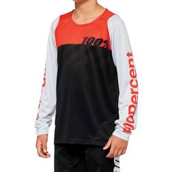100% R-CORE Youth Jersey - Black/Racer Red/Roz