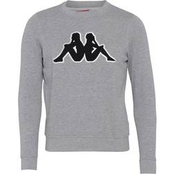Kappa Sweat RN, Logo Airivit Black/Grey