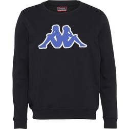 Kappa Airvit Logo Sweatshirt Herrer Tøj Sort