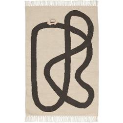 ferm LIVING Lane Rug Hvid, Beige cm