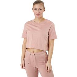 Nike W Nsw Crop Ss Tee Prnt Rose Whisper/white