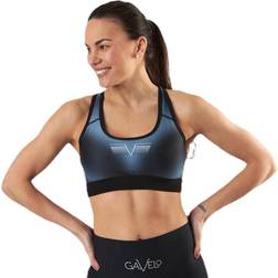 Gavelo MarvelLizzy Sports Bra Blue/Silver, Female, Tøj, Sports-bh, Løb, Blå/Sølv