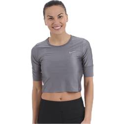 Nike Top Gem Grey, Female, Tøj, T-shirt, Løb, Grå