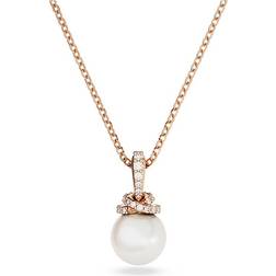 Swarovski Originally pendant, White, Rose gold-tone plated