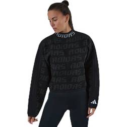 adidas Ur Crew Knit Black, Female, Tøj, Skjorter, Sort