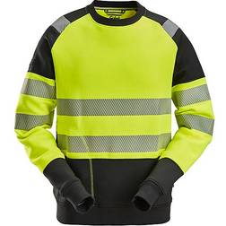 Snickers Sweatshirt HIGH-VIS KL. GUL/SORT