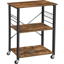 Vasagle Serving Rustic Brown Trolley Table 40x60cm