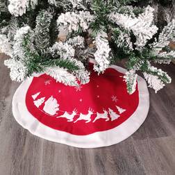 Premier 91cm Fabric Skirt Santa Christmas Tree Skirt