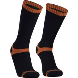 DexShell Waterproof Hytherm Pro Socks Black Tangelo Stripe