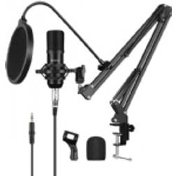 Puluz Studio Brodcast Kondensatormikrofon PU612B Studiomikrofon till Dator Mobil Padda Kit