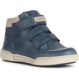 Geox Poseido Double Strap Ankle Boot, Navy, Younger