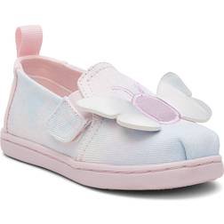 Toms Girls' Alpargatas PINK Pink Tie-Dye Twin-Gore Espadrille Alpargatas Girls