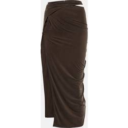 Jacquemus La Jupe Espelho Midi Skirt - Brown