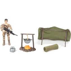 World Peacekeepers 1:18 Militær Actionfigur Faldskærm