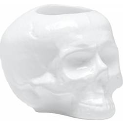 Kosta Boda Skull Kerzenhalter 8.5 cm Weiß Teelicht