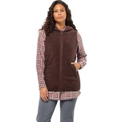 Jack Wolfskin Women's High Curl Long Vest, XXL, Boysenberry