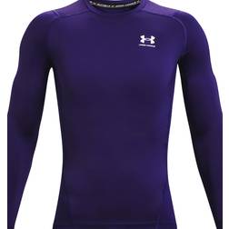 Under Armour Men's HeatGear Compression Long-Sleeve T-Shirt Purple 500/White