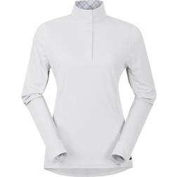 Kerrits Encore Long Sleeve Show Shirt White/Lucky Diamond