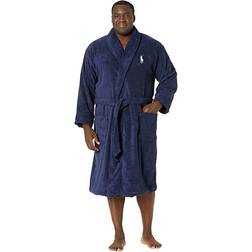 Polo Ralph Lauren Big Velour Terry Kimono Robe Cruise Navy 1XB-2XB