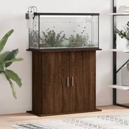 vidaXL Aquarium Stand Brown Oak 81 x 36 x 73 cm