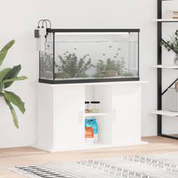 vidaXL Aquarium Stand White 101 x 41 x 58 cm
