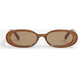 Le Specs Caramel Outta Oval-frame