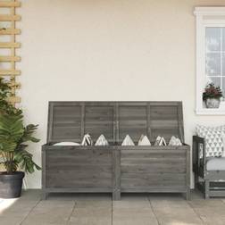 vidaXL Gartentruhe Anthrazit 150 x 50 x 56.5 cm Massivholz Tanne