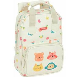 Safta Kinderrucksack Cabecitas Creme 20 x 28 x 8 cm