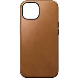 Nomad iPhone 15 Skal Modern Leather Case English Tan