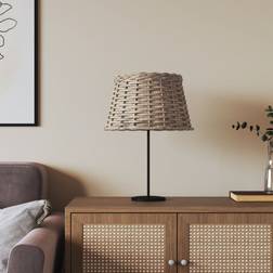 vidaXL Lamp Brown Ø38x23 cm Wicker Shade