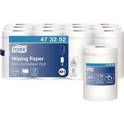 Tork Wiping Paper Advanced Strong Absorbent Paper Roll Compatible with M1 Mini Centrefeed