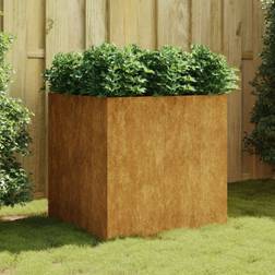 vidaXL Large Corten Steel Planter 80 x 80 x 80 cm