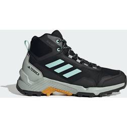 adidas Eastrail 2.0 Mid RAIN.RDY Hiking Shoes Core Black Semi Flash Aqua Preloved Yellow