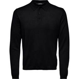 Only & Sons Onswyler Life Ls Polo Knit Black